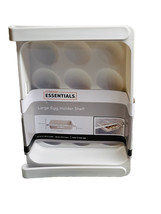 Refrigerator Egg Storage Drawer Holder Fridge Shelf Space Saver Holds 1 Dozen - £11.58 GBP