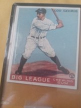 Lou Gehrig Goudey Big League Chewing Gum - #92. Hof! Reprint. Free Shipping! - £7.48 GBP