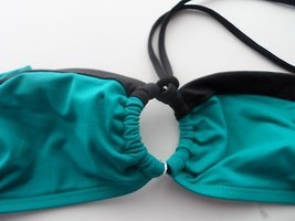 Vitamin A Silver New Wave Dragonfly Colorblock Horizon Ring Bandeau Green XS - £16.63 GBP