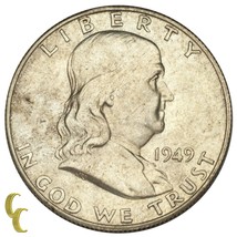 1949-S Plateado Franklin Medio Dólar 50C (Elección Bu Estado - £66.18 GBP