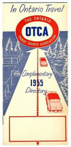 Ontario Tourist Courts Directory 1955 OTCA Canada Motels Cabins Hotels  - $17.82