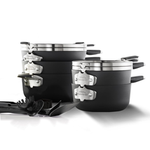 Select by  Space-Saving Aquashield Nonstick 14-Piece Cookware Set - £321.92 GBP