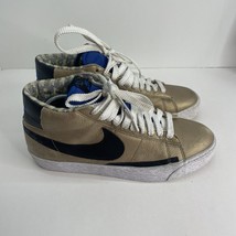 Nike Mens Blazer High Premium 316397-901 Gold Basketball Shoes Sneakers Size 9.5 - £38.91 GBP
