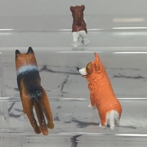 Dog Figures PVC Puppies Dollhouse Pets Miniatures German Shepherd Corgi Lot Of 3 - £9.36 GBP
