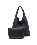 Leather Woven Hobo, Shoulder Bag, Luxury Quality Handbag Vegan Leather -... - £74.70 GBP