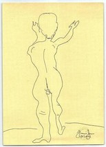 Penna Disegno Su Carta Nude Uomo Studio By Noto Artist - £79.70 GBP