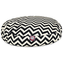 MajesticPet 30 in. Zig Zag Round Pet Bed Black - Small - $122.70 CAD