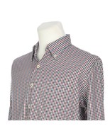 Peter Millar Multi-Color Check Button Front Casual Dress Shirt Mens Medium - £23.96 GBP