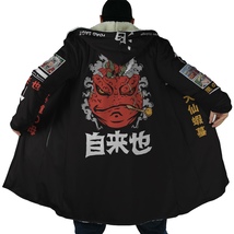 Anime Cloak Coat Naruto Cosplay Jiraiya Toad Sage Anime Fleece Jacket XS-5XL - £57.04 GBP+