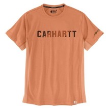 Carhartt mens Short-sleeve Block Logo Graphic T-shirt (Big &amp; Tall) Force Relaxed - £31.63 GBP