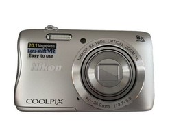 Nikon Coolpix S3700 20.1MP Digital Camera With USB Cable Battery Charger... - $125.00