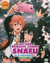 DVD Anime Yahari Ore no Seishun Love Comedy wa Machigatteiru Complete Season 1-3 - £42.82 GBP