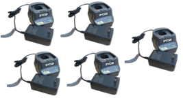 Open BOX- Lot Of 5 Ryobi P118B One+ 18V Li-Ion Dual Chemistry Battery Charger - £44.44 GBP