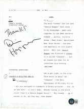 Dennis Hopper Signed Original 1994 Script Good Morning America Easy Rider Bas - £197.50 GBP