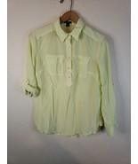 Ann Taylor Women&#39;s Top Size 2 Green Silk Loose Fit Office Professional 1... - $22.90 CAD