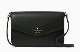Kate Spade sadie envelope Leather crossbody ~NWT~ Black - £83.88 GBP