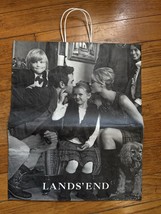 Vintage Large Lands’ End Store Paper Double Handle Shopping Store Bag Ho... - $19.60