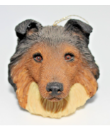 Vintage Sandra Brue Sandicast Collie Head Ornament No Box - $14.99