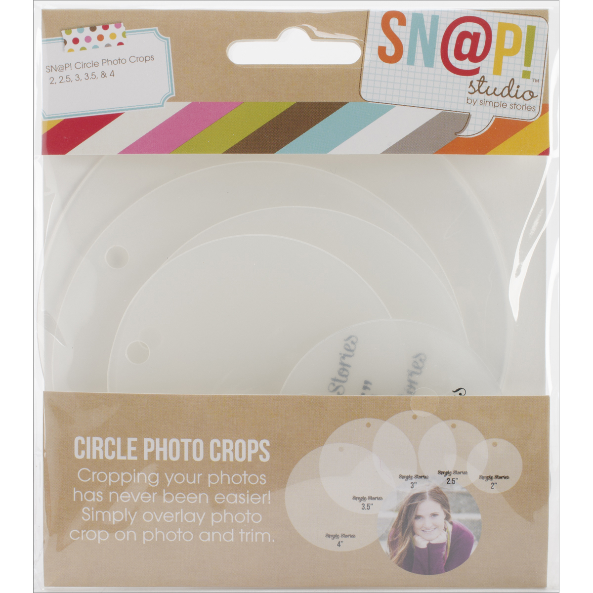 Sn Ap! Photo Crops 5 Pkgcircle Circle - $30.24