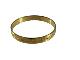 Kate Spade Gold Tone Bracelet Bangle Strength in Numbers Hand in Hand - £11.84 GBP