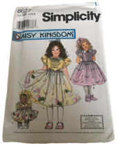 Simplicity Sewing Pattern 8627 Daisy Kingdom Dress Apron Doll Clothes 3-6 UC - £5.56 GBP