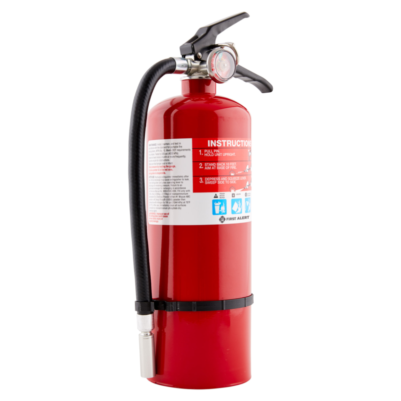FIRE EXTINGUISHER EXT ABC HOME BOAT COMMERCIAL 5LB FIRST ALERT BRACKETS ... - $49.99