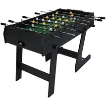 Black Foldable Space Saving 48-in. Foosball Table w/ Score Counters and 2 Balls - $6,903.53 MXN