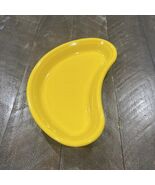 Fiesta Bistro Crescent Yellow Plate Fiestaware Kidney Homer Laughlin 2nd - $59.39