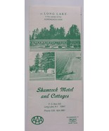 Vintage Shamrock Motel And Cottages On Long Lake Adirondack Park Brochure  - £3.73 GBP