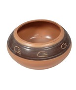 Vintage Santa Clara Pueblo Pottery Bowl with Bear Paw Design 5&quot; Shallow ... - £45.43 GBP