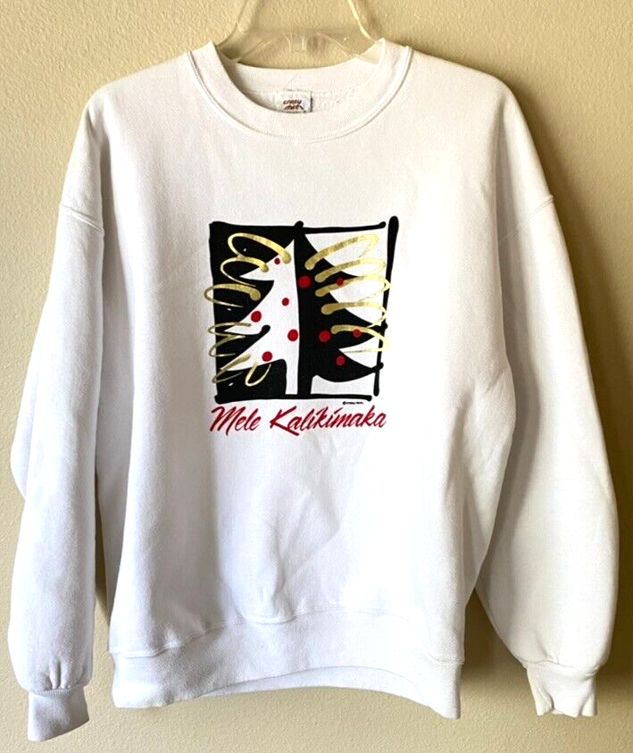 Primary image for Mele Kalikimaka Crazy Shirts Hawaii Christmas Crewneck sweatshirt One Size OS