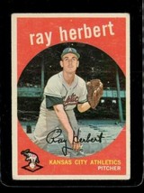 Vintage Baseball Card Topps 1959 #154 Ray Herbert Kansas City A&#39;s Pitcher - £9.83 GBP