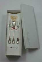 American Victorian by Lunt Sterling Silver &quot;I Love You&quot; Serving Set 3pc Custom - £155.26 GBP