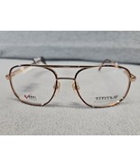 Titmus TI BC 101 Goldtone Amber Eyeglass Frames New $59 (S38) - $29.70