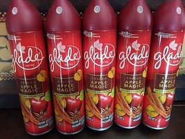 Glade SPICED APPLE MAGIC AUTUMN COLLECTION Room Spray 5 Cans - $29.47