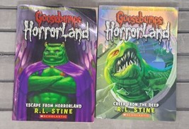 Goosebumps HorrorLand Lot (2) Escape From Horrorland + Creep From the Deep - £5.10 GBP