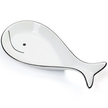 Spoon Rest, Ceramic Spoon Holder For Kitchen Counter, 9.1 (L) X 4.5(W), Large Sp - £20.77 GBP