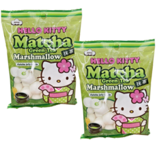 2 Packs Hello Kitty Matcha Green Tea Marshmallow Matcha Jelly inside 2.8oz - £12.43 GBP
