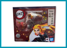 TAMASHII NATIONS Demon Slayer Kyojuro Rengoku Flame Hashira Bandai Figure Statue - $84.14