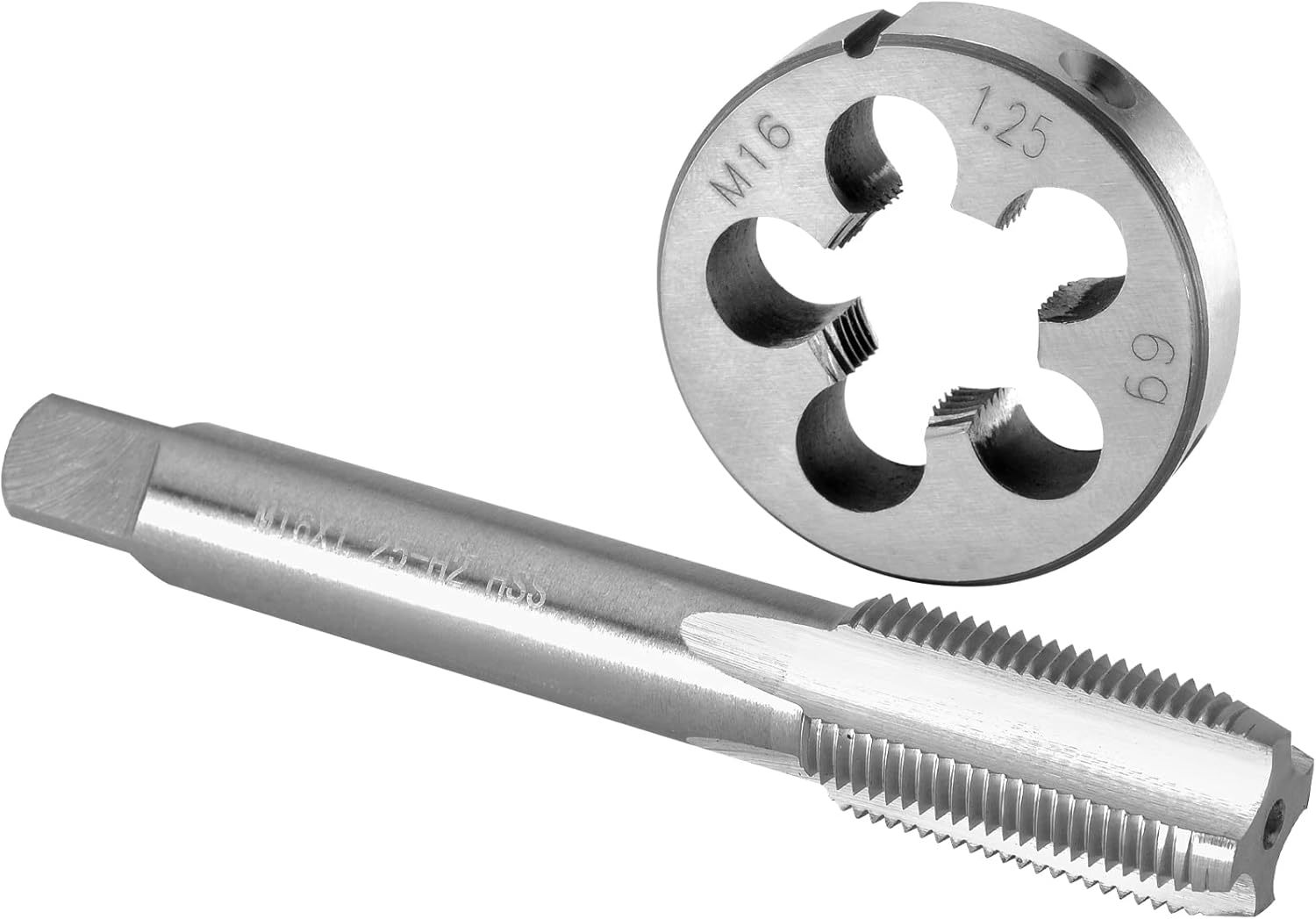 Burkit M16 X 1.25 Tap And Die Set, M16 X 1.25 Machine Thread Tap And Rou... - $22.39
