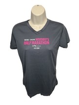 2016 More Shape Half Marathon Womens Small Gray Jersey - $278.39 MXN