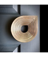 Solid Brass Door Knob and Pull. Vintage Luxury Door Handle Berlin Motif - $409.00