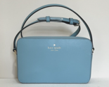 New Kate Spade Sienna Crossbody bag Leather Smoky Blue with Dust bag - $104.41