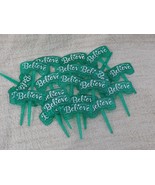 24 Believe Cupcake Picks Cake Toppers Christmas Decorations Baker Crafts... - £6.14 GBP