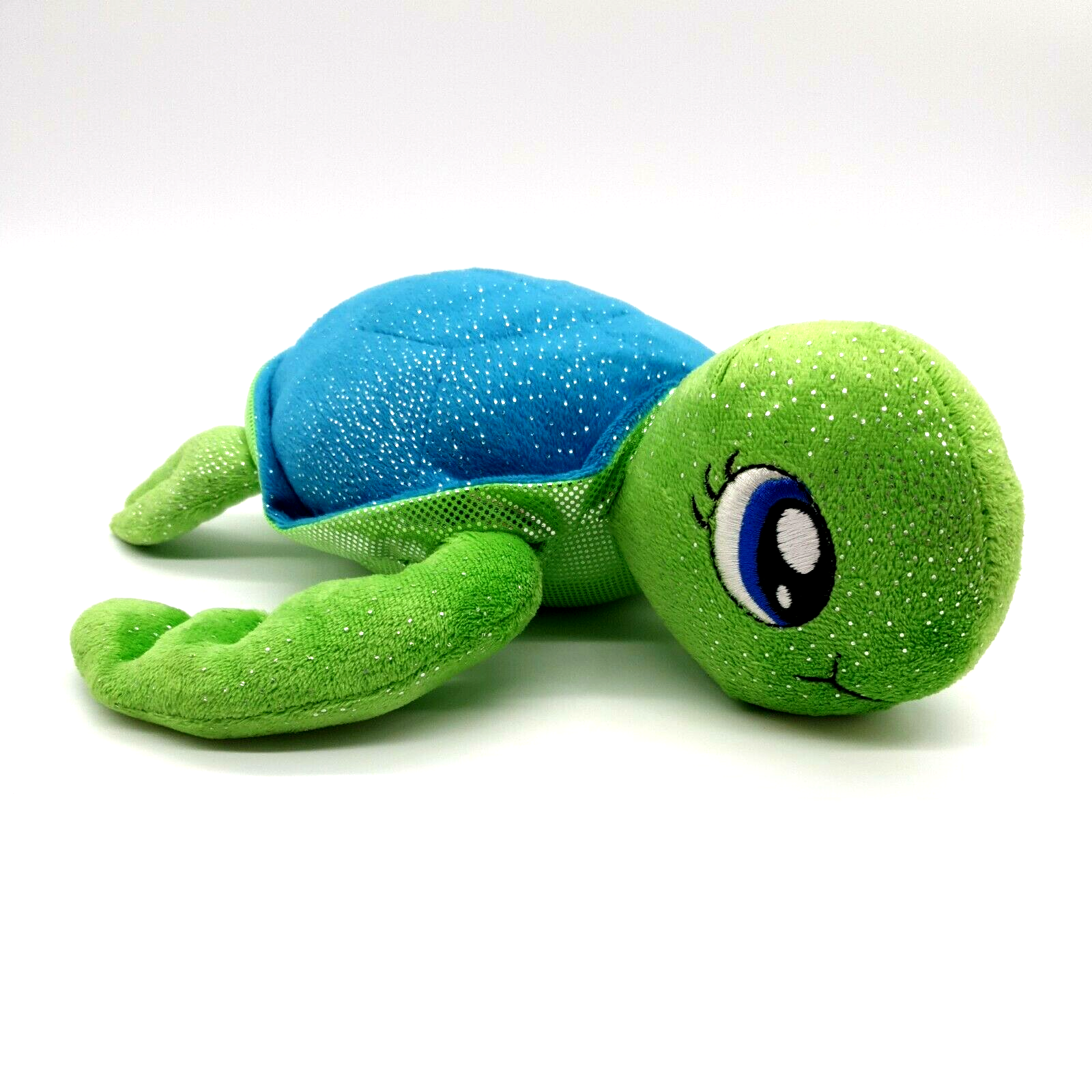 Fiesta Toys Sparkles Sea Turtle Blue Eyes Child Gift Clean Sanitized Ocean Green - £8.64 GBP
