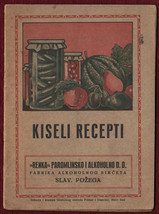 Original Advertising Booklet Vinegar Cookbook Recipes Serbia Kiseli Recepti - £40.48 GBP