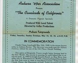 Auburn 49er Association Cavalcade of California Program  - £29.52 GBP