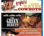 John Wayne The Cowboys /Green Berets / Searchers (Blu-ray) NEW Damaged Case - £12.56 GBP