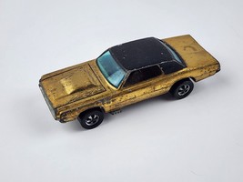 Vintage Hot Wheels Redline 1967 Custom T-Bird Gold Black Tires - $57.41