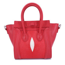 Genuine Stingray Skin Handbag / Shoulder Bag Polished Long Adjusted Stra... - £212.38 GBP